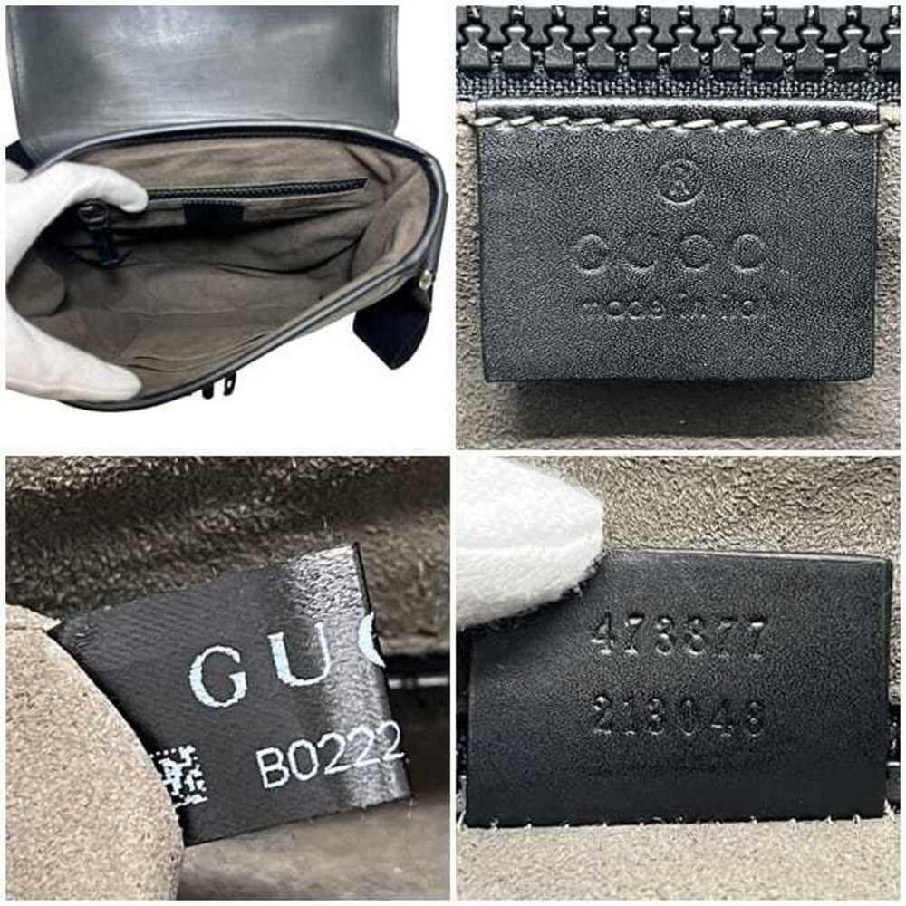 GUCCI Black Leather Shoulder Bag - Picture 4 of 11